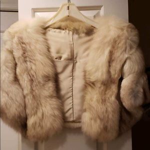 Real Fox shawl or cape vintage